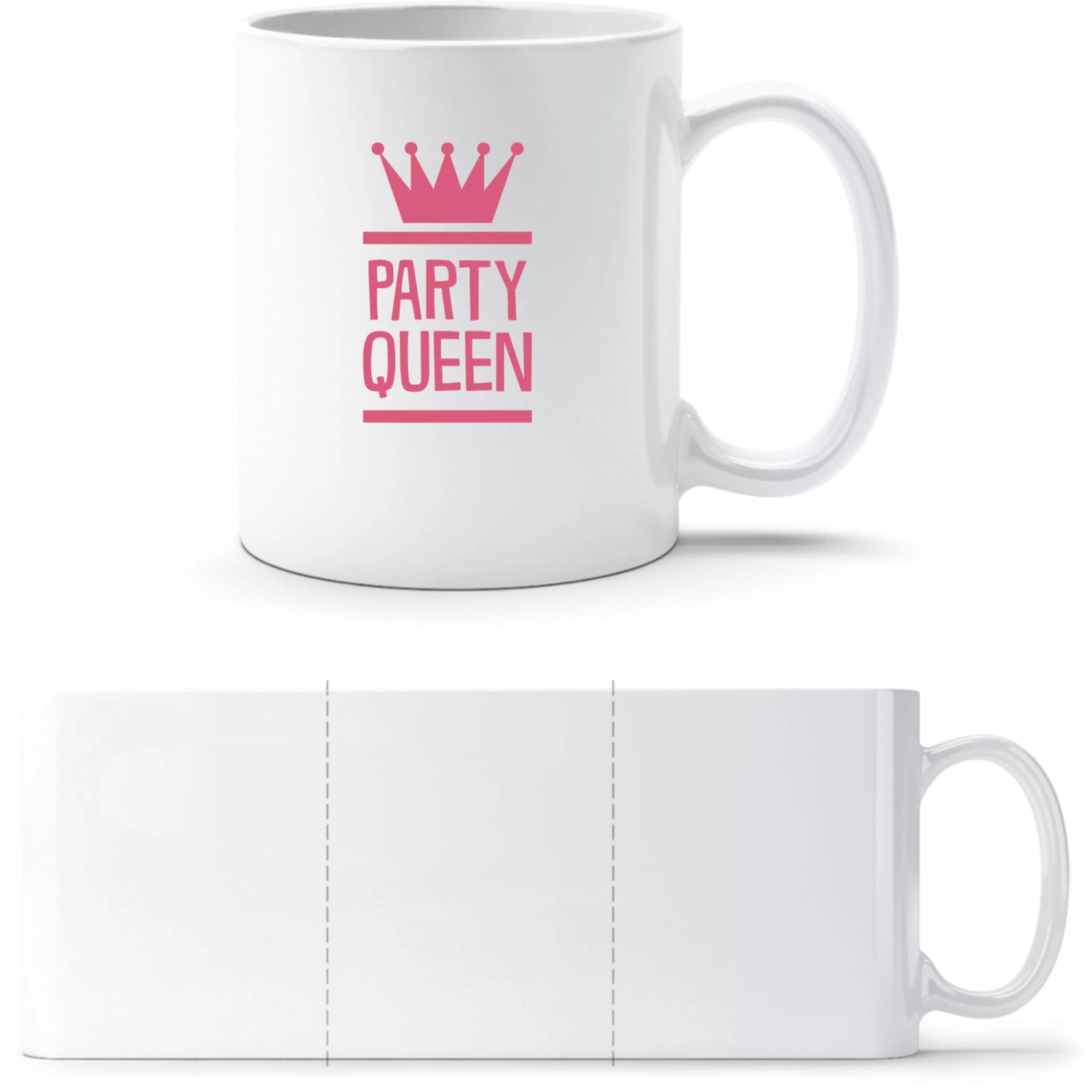 Party Queen - White White mug - front