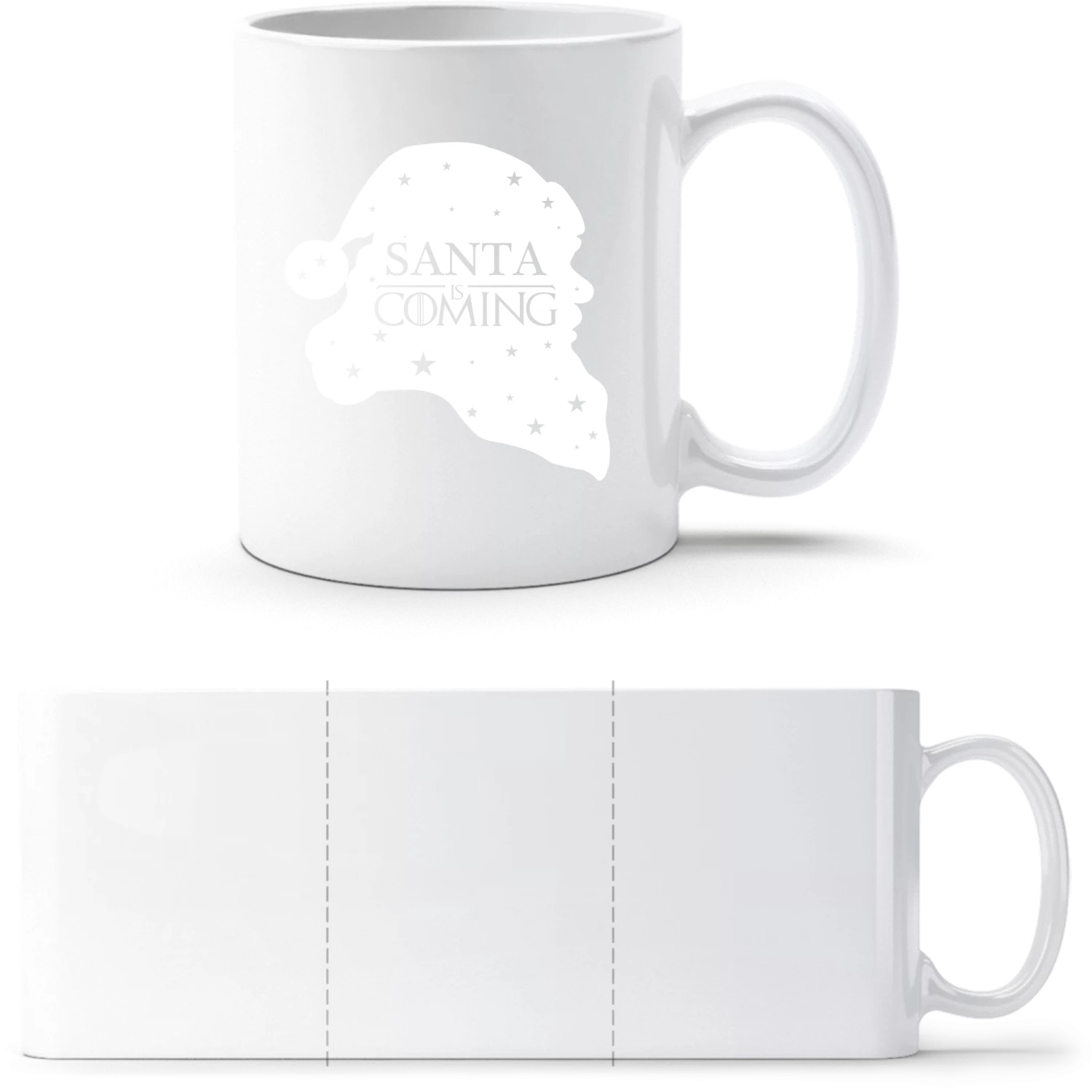 Santa Is Coming - White White mug - front