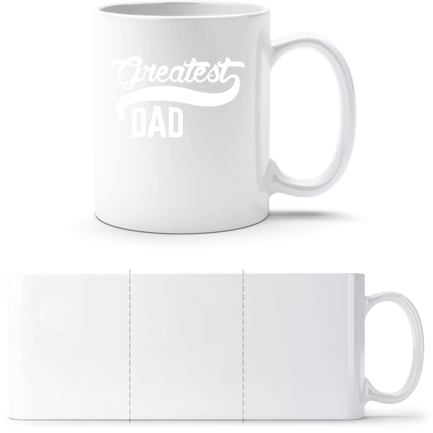 Greatest Dad - White White mug - front