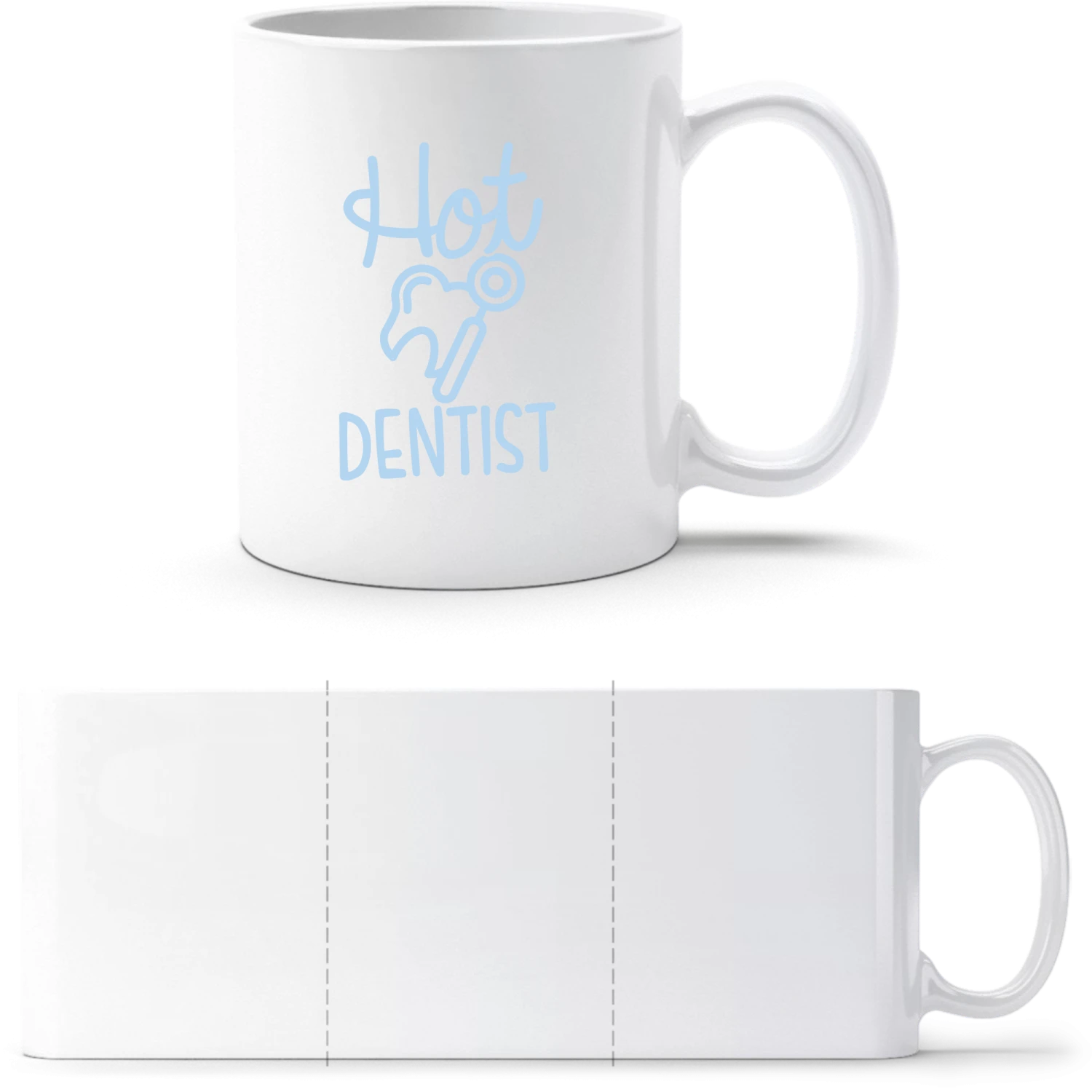Hot Dentist - White White mug - front