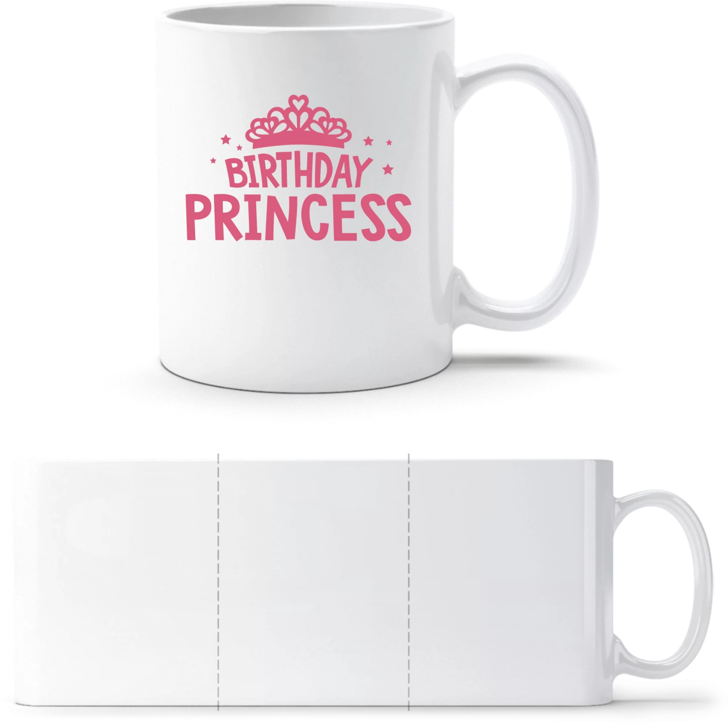 Birthday Princess - White White mug - front