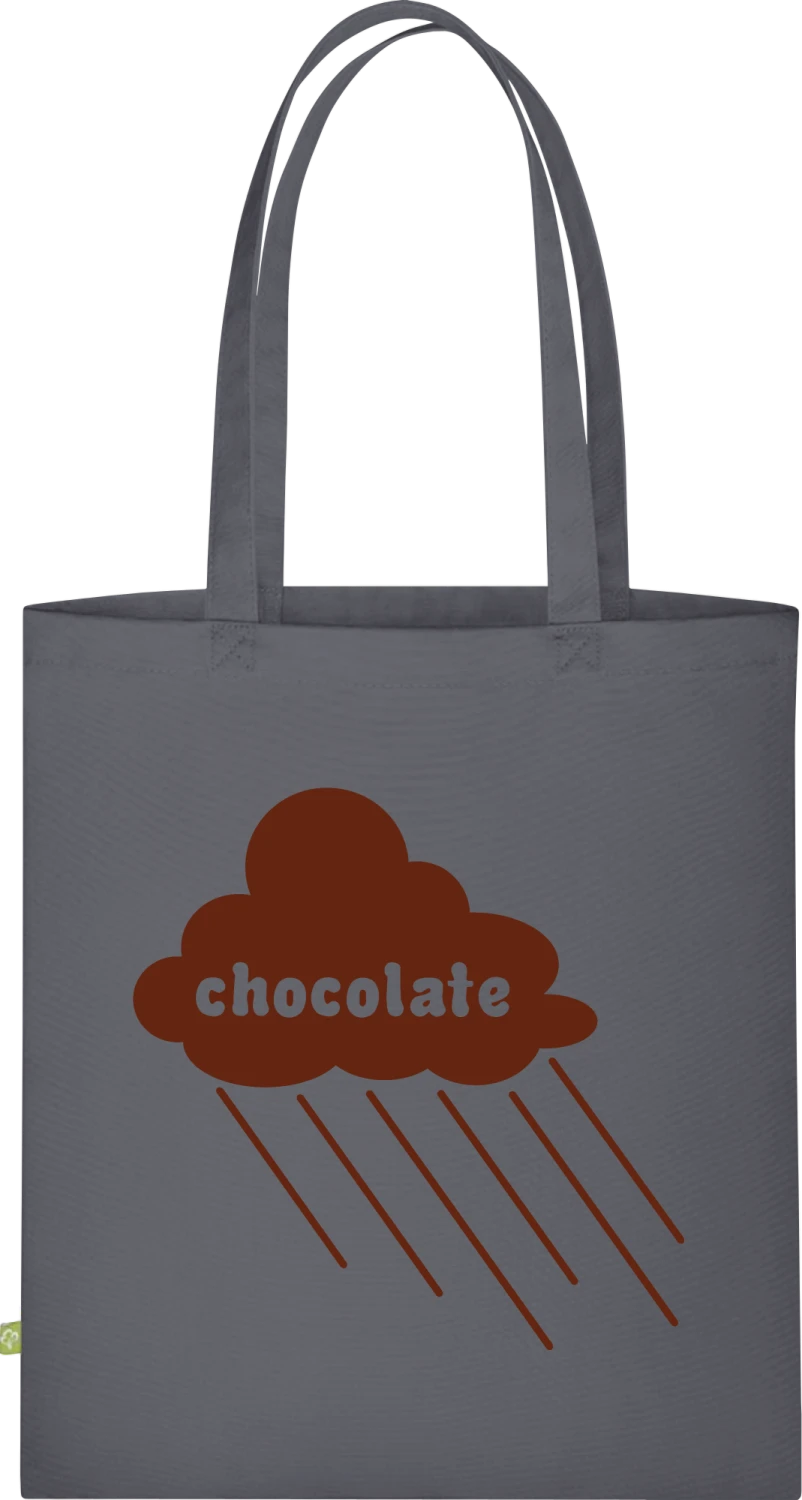 Chocolate Cloud - Graphite Grey Organic Bag for Life - Front