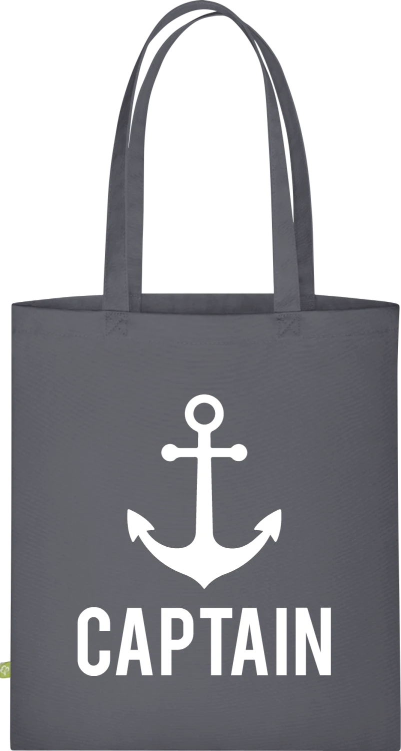 Captain - Graphite Grey Organic Bag for Life - Front