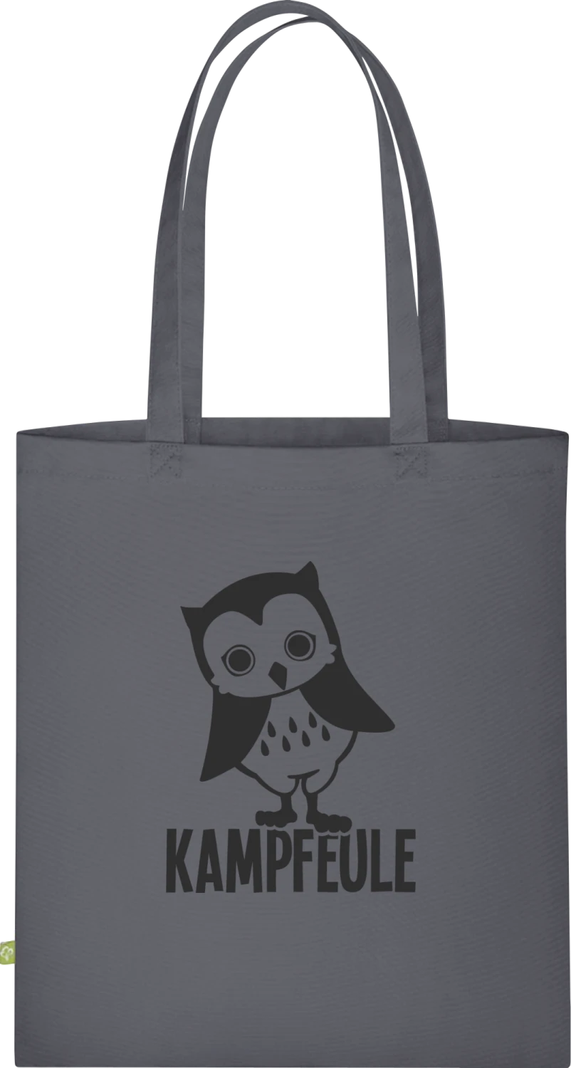 Kampfeule - Graphite Grey Organic Bag for Life - Front