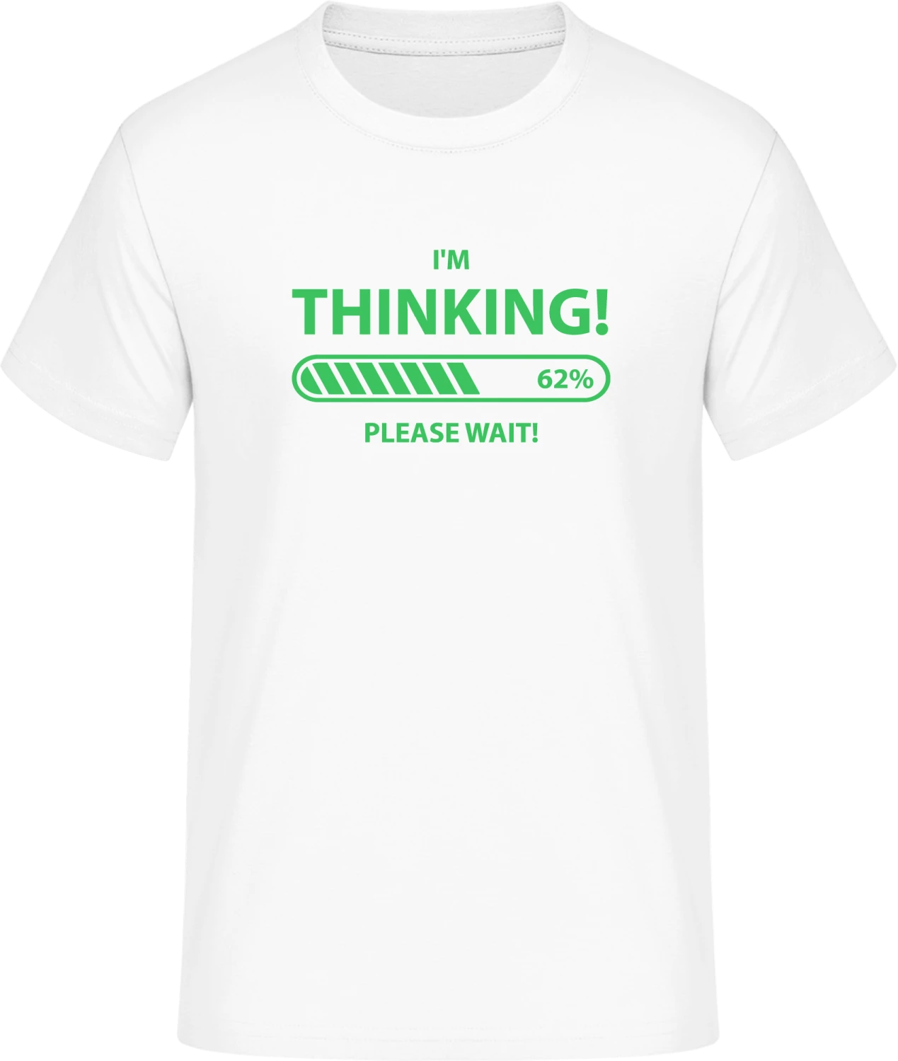I'm Thinking Please Wait - Front_Weiß