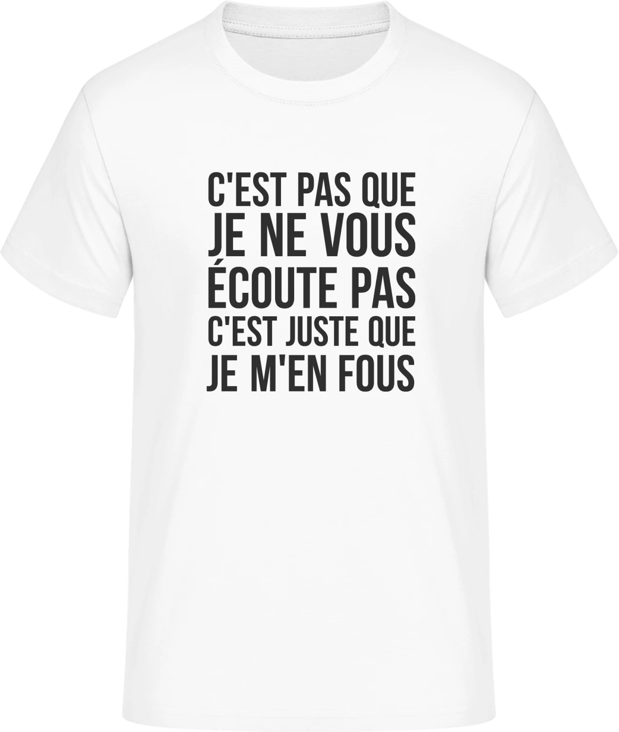 C'est Pas Que Je Ne Vous Écoute Pas - Front_Weiß