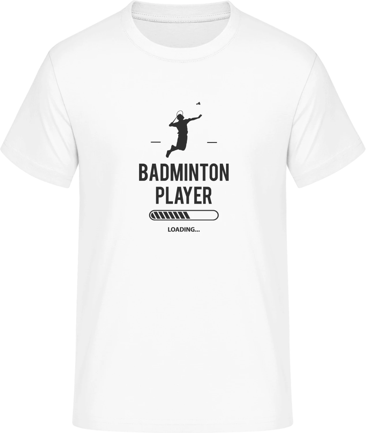 Badminton Player Loading - Front_Weiß