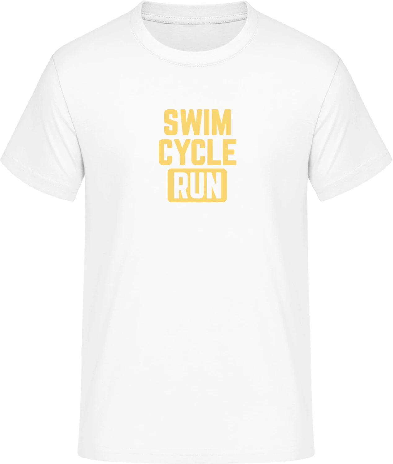 Swim Cycle Run - Front_Weiß