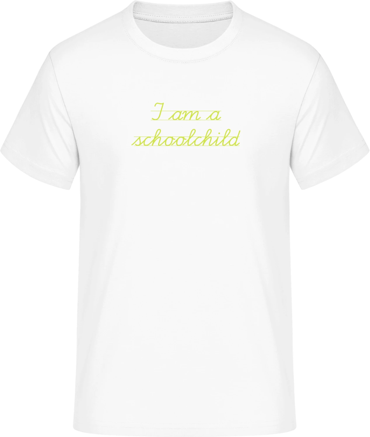 I Am A Schoolchild - Front_Weiß