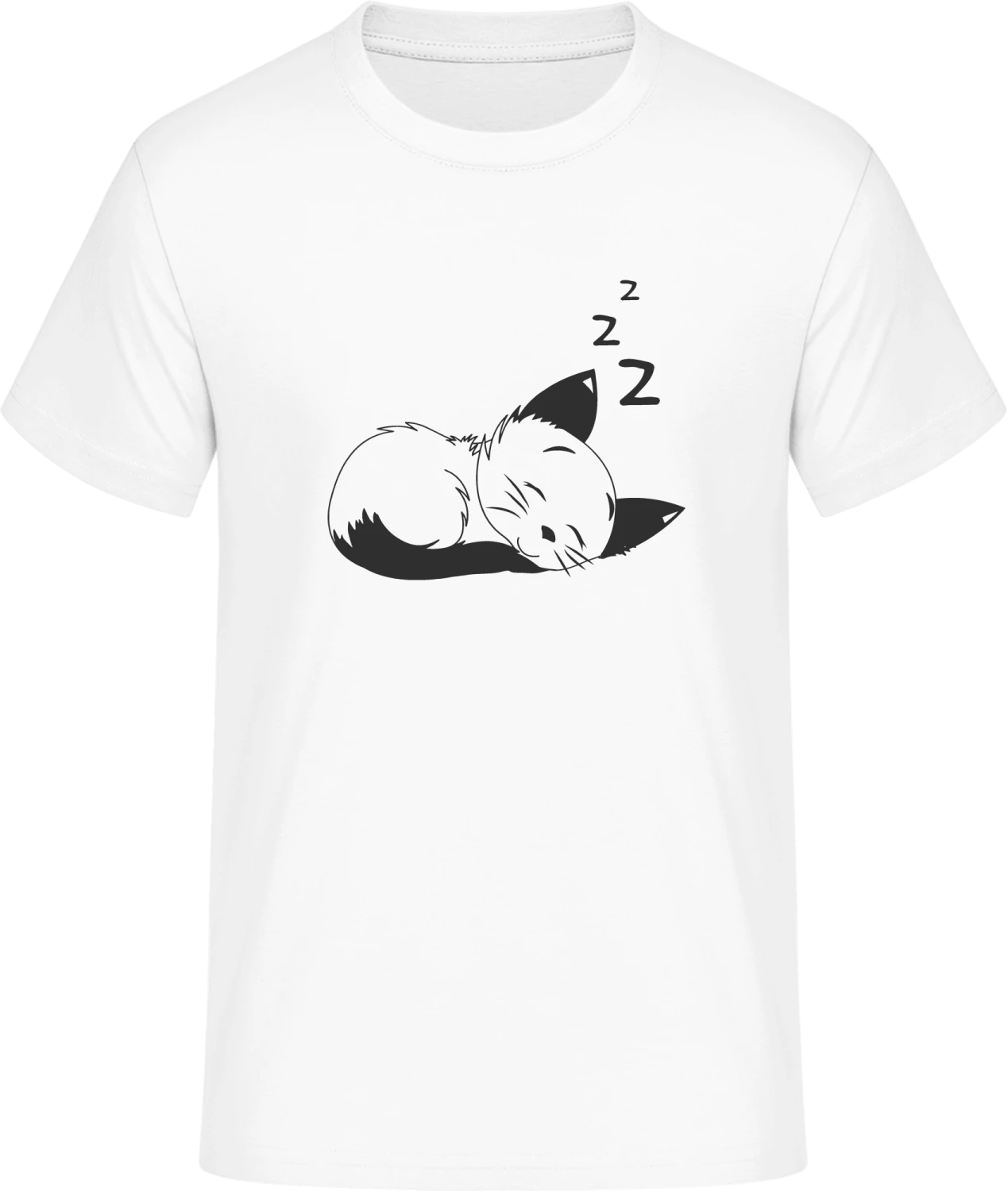 Sleeping Cat - Front_Weiß