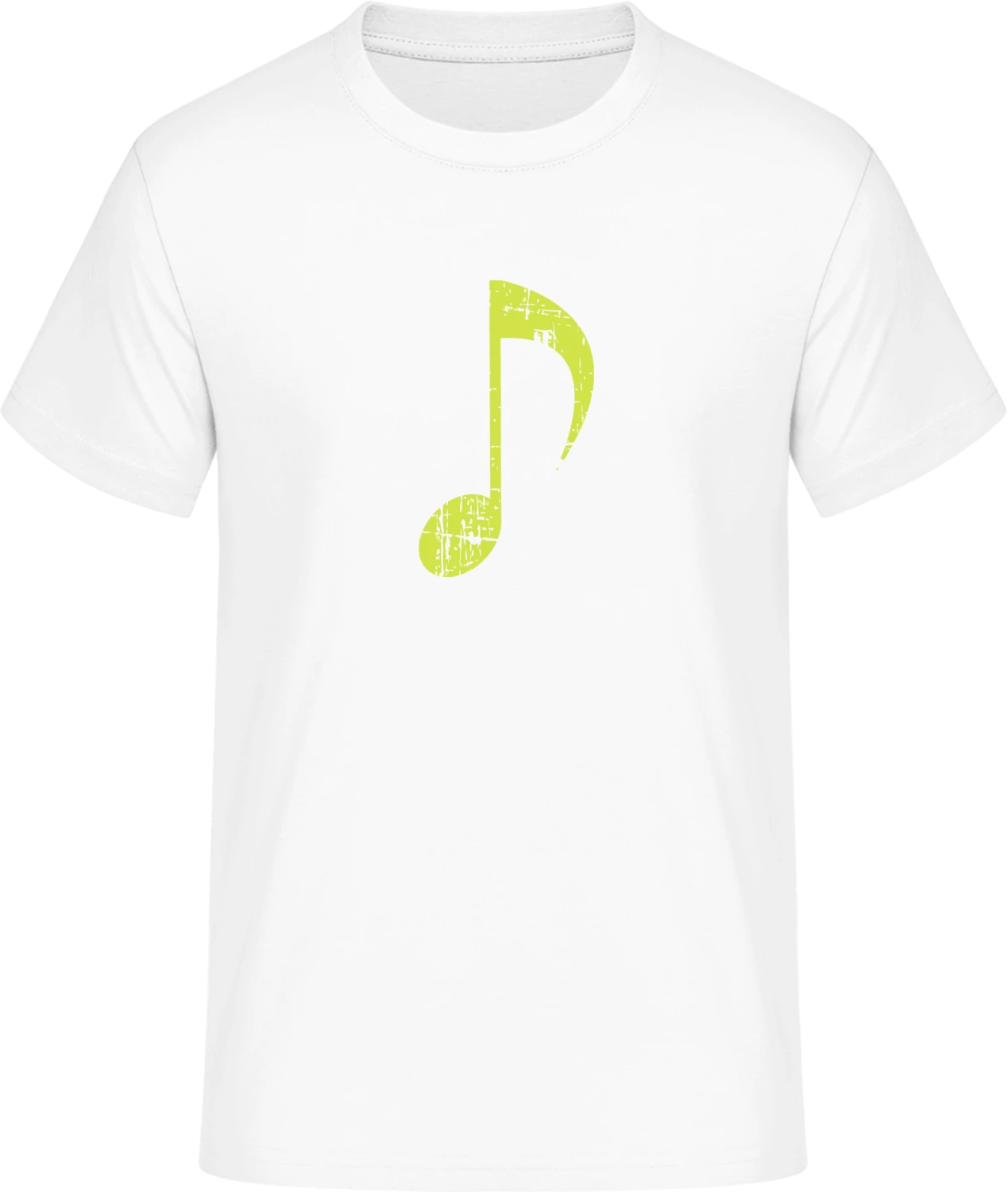 Music Note Vintage - Front_Weiß