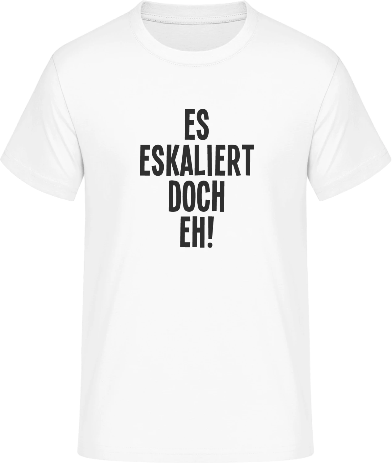 Es eskaliert doch eh - Front_Weiß