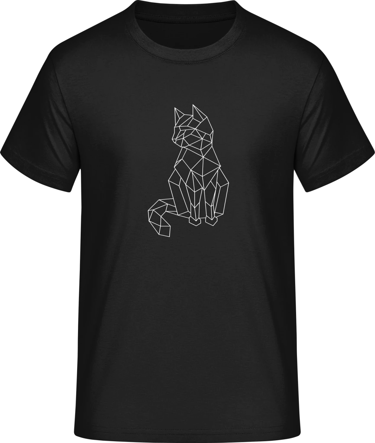 Cat Geometric - Front_Schwarz