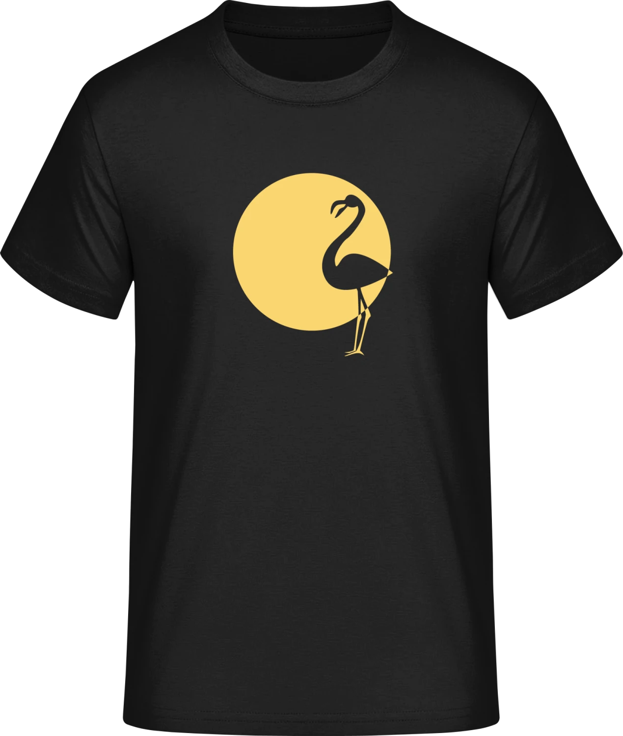Flamingo Silhouette - Front_Schwarz