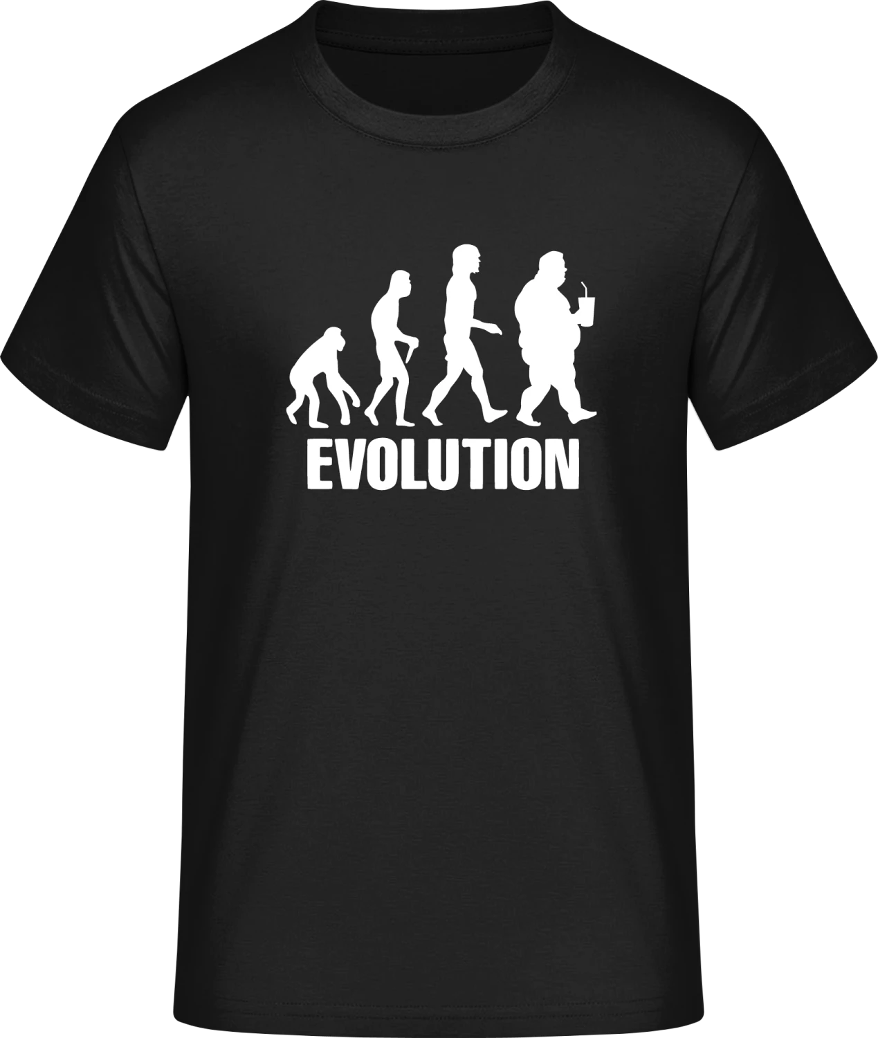 Man Evolution - Front_Schwarz
