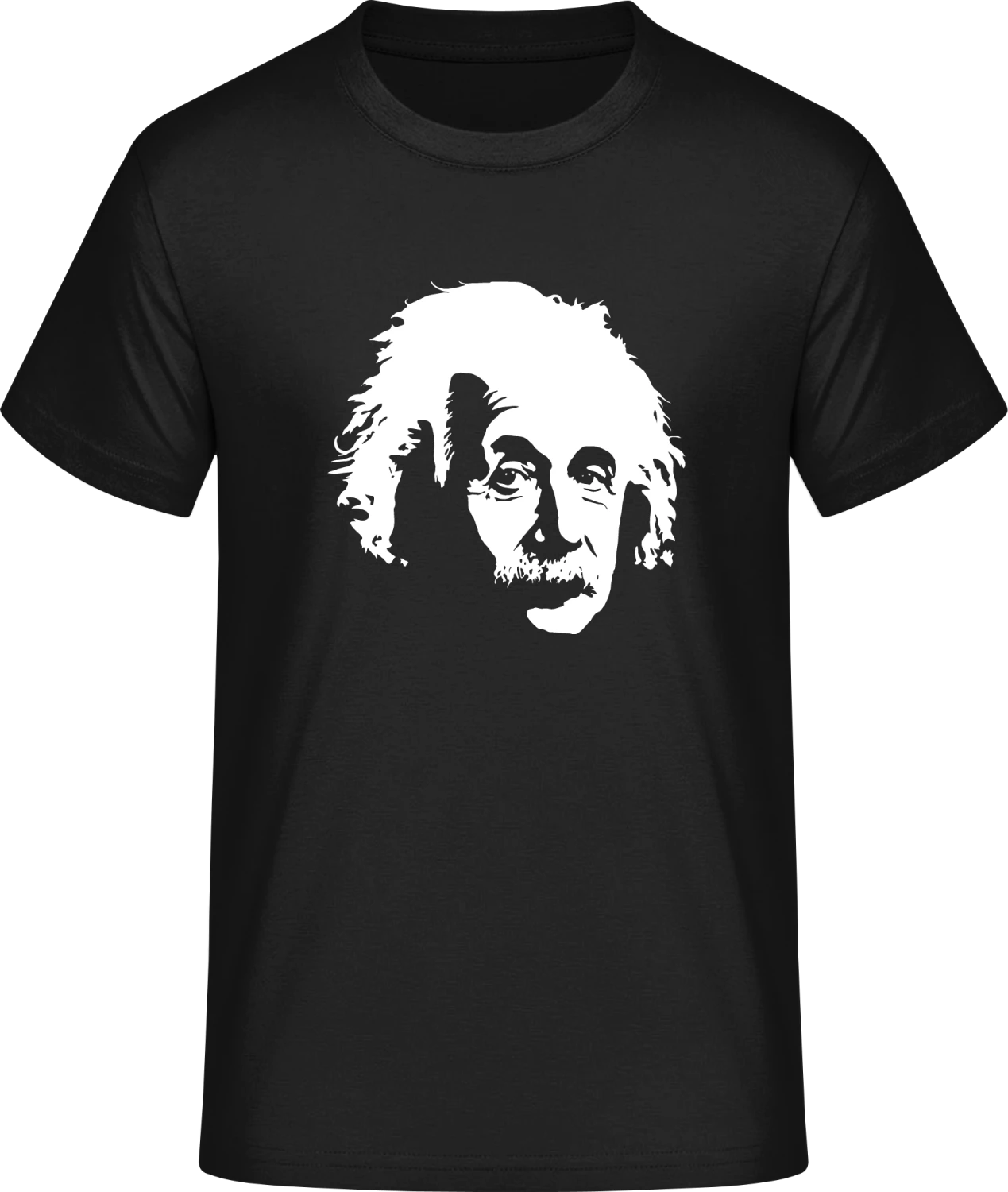 Einstein Face - Front_Schwarz