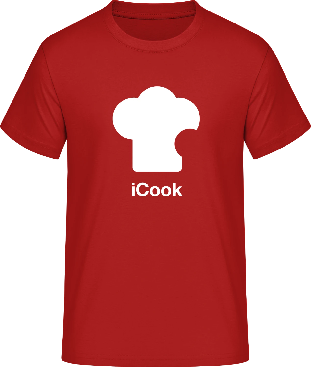 I Cook - Red #E190 T-Shirt - Front
