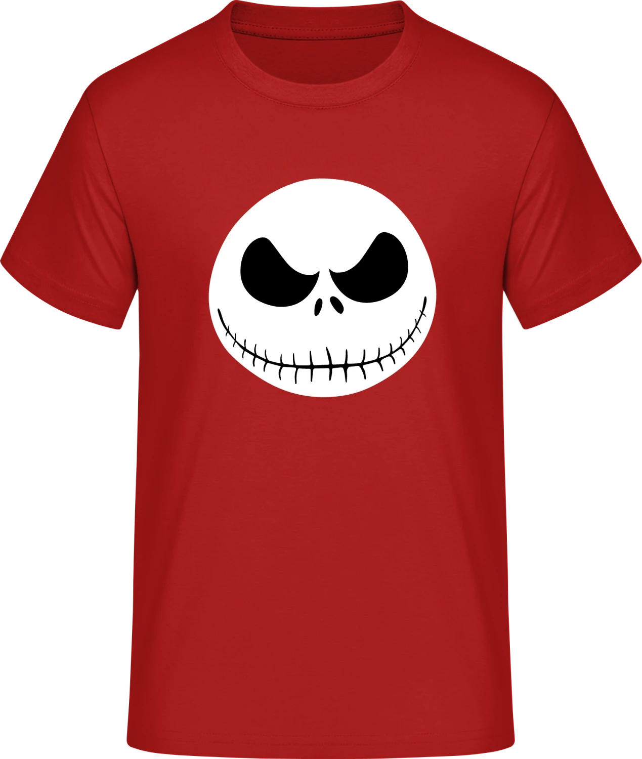 Nightmare before Christmas Jack - Red #E190 T-Shirt - Front