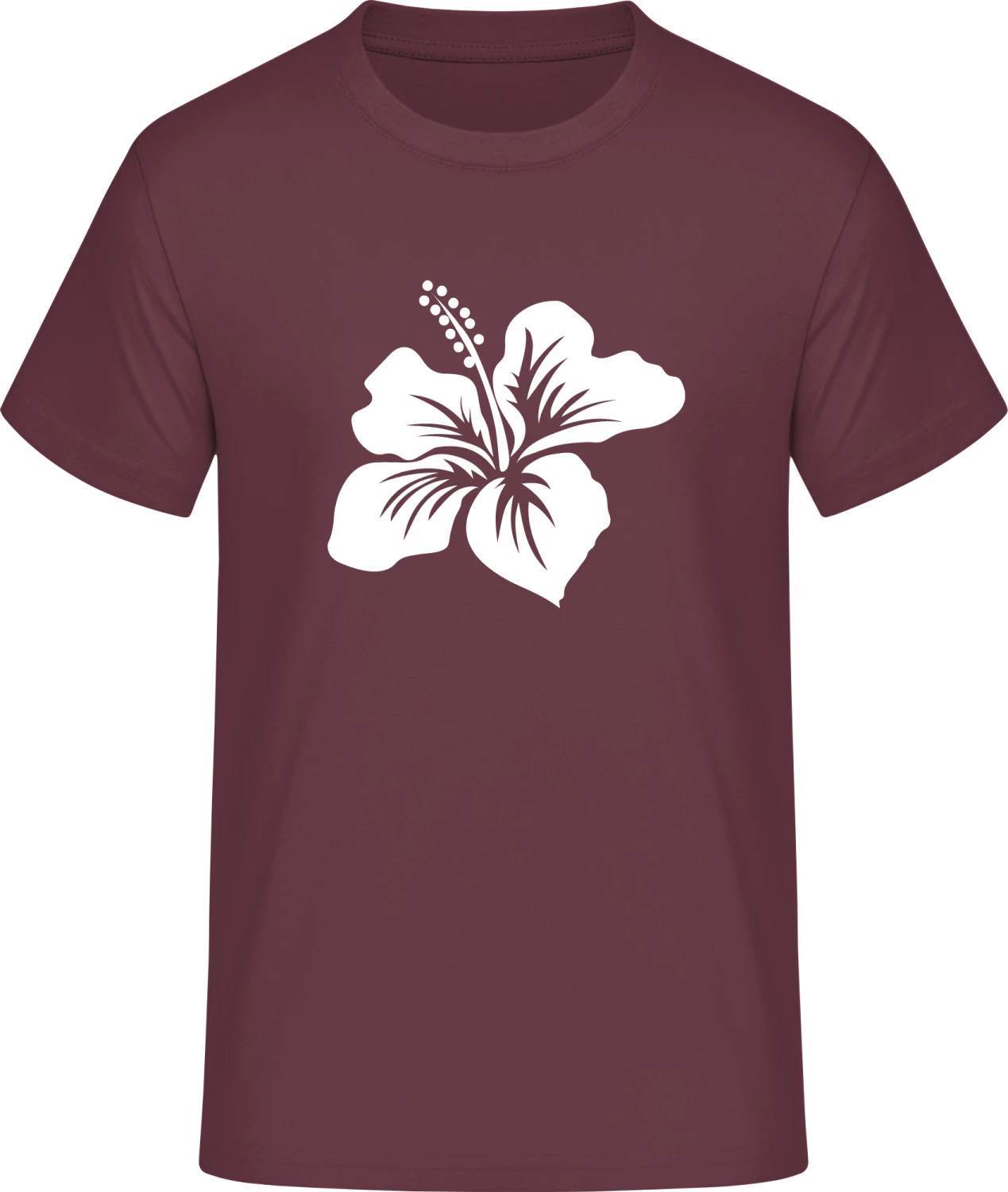 Flower Simple - Front_Burgundy