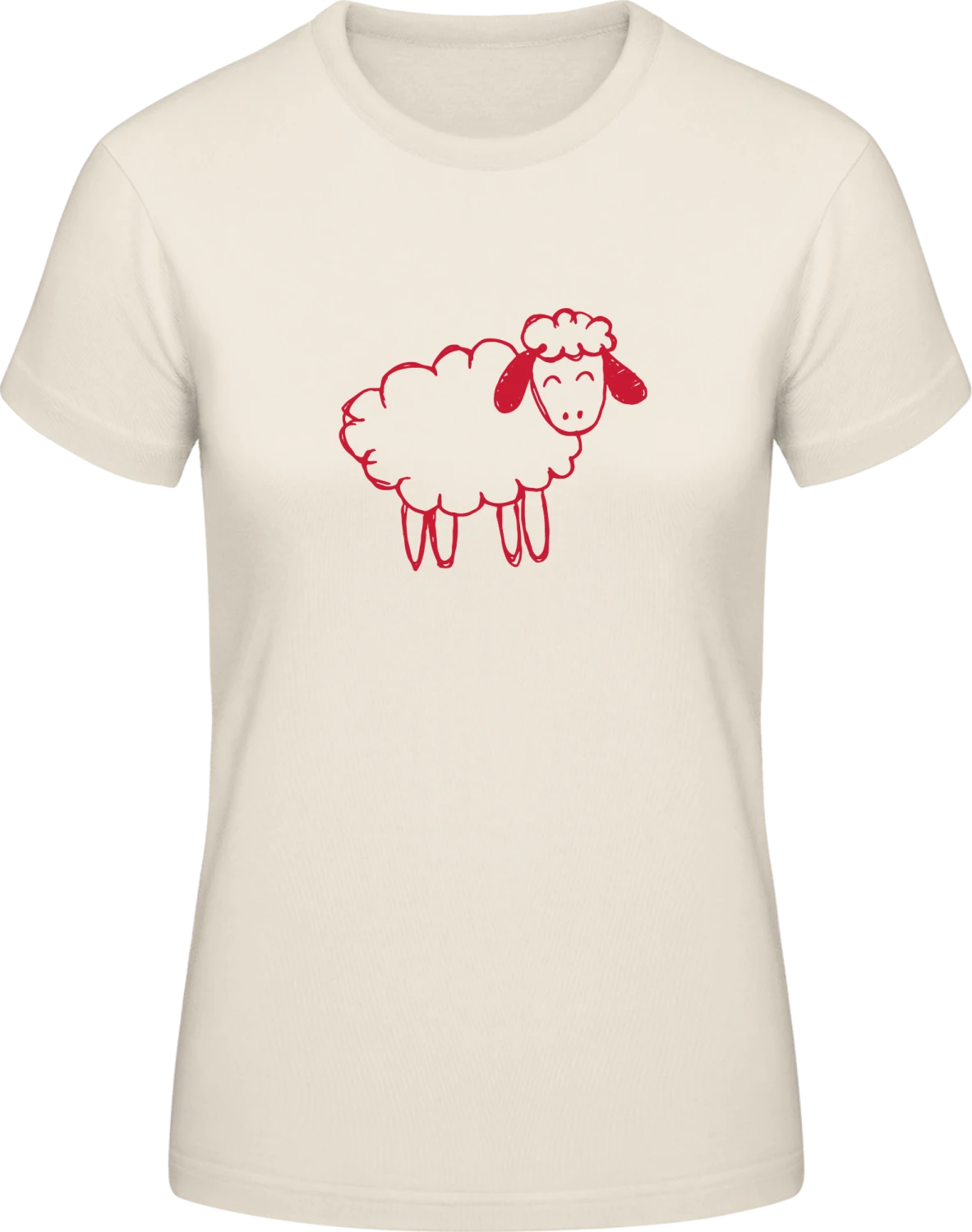 Happy Sheep Sketch - Front_Natural