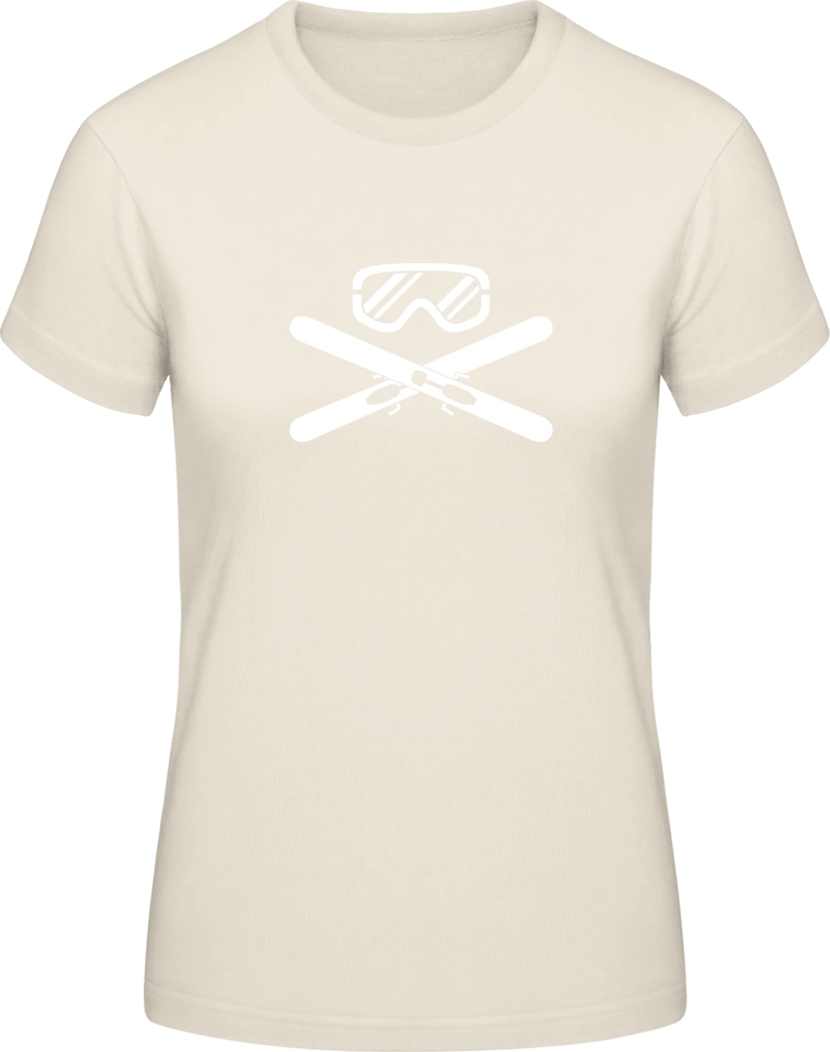 Ski Equipment Crossed - Front_Natural