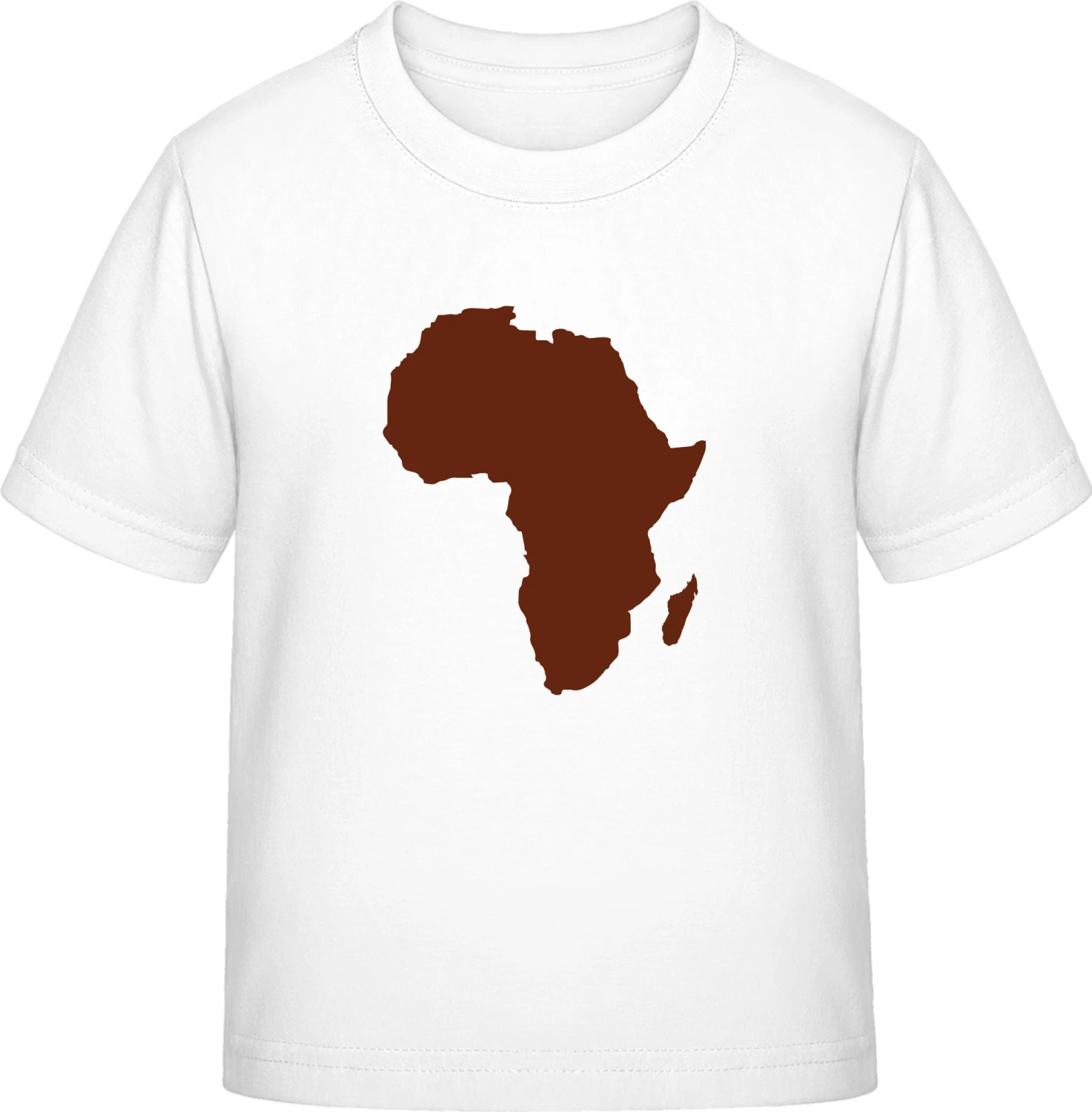 Africa Map - White Exact 190 Kids - Front