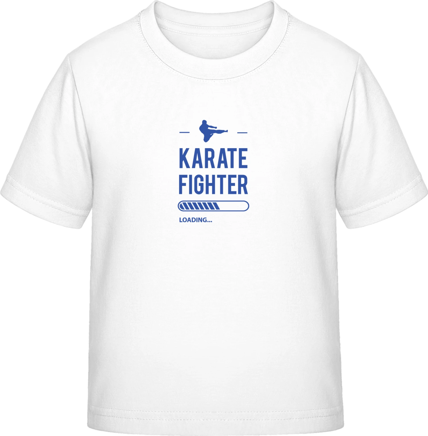Karate Fighter Loading - White Exact 190 Kids - Front