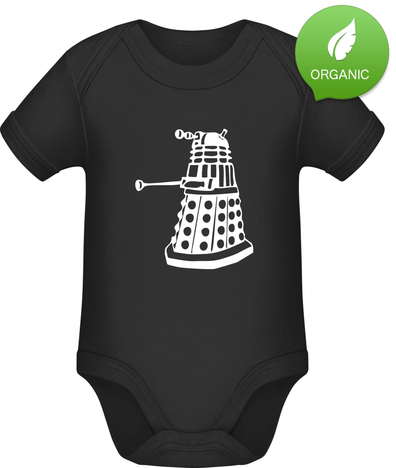 Dalek - Black Organic Bodysuit - Front
