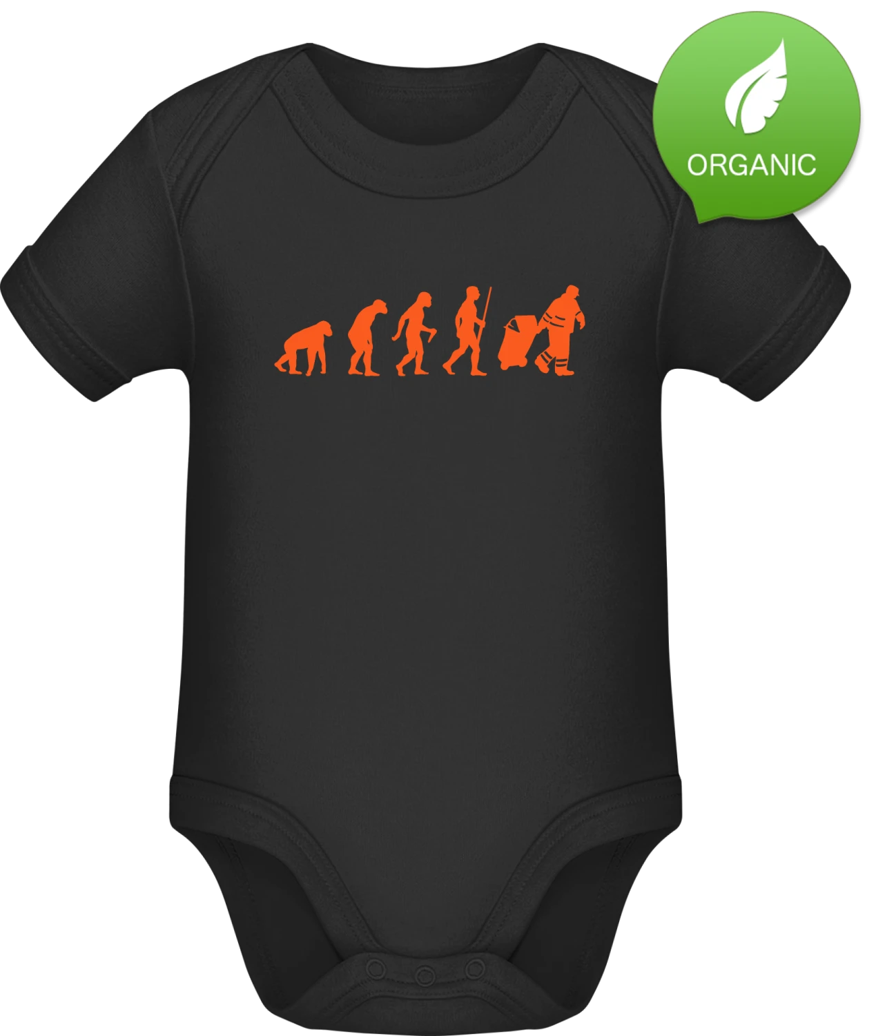 Garbage Man Evolution - Black Organic Bodysuit - Front