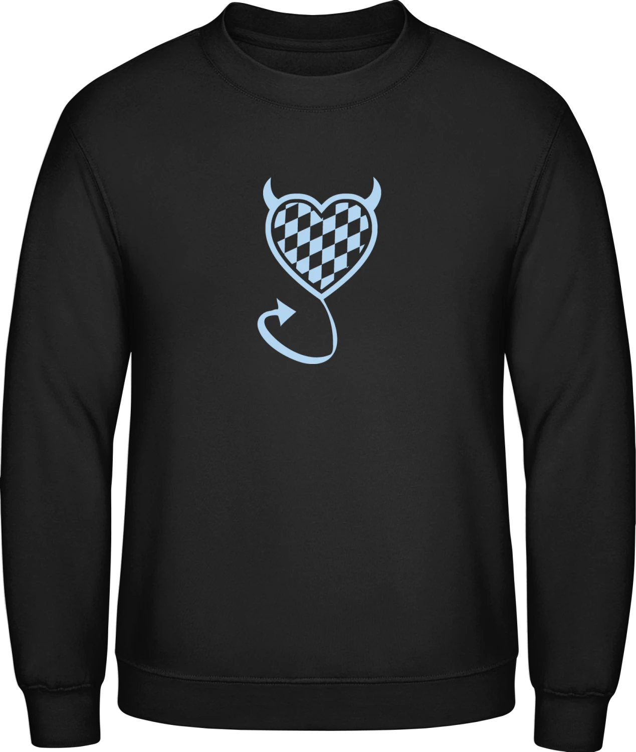 Bavarian Devil - Black AWDis sweatshirt Men - Front