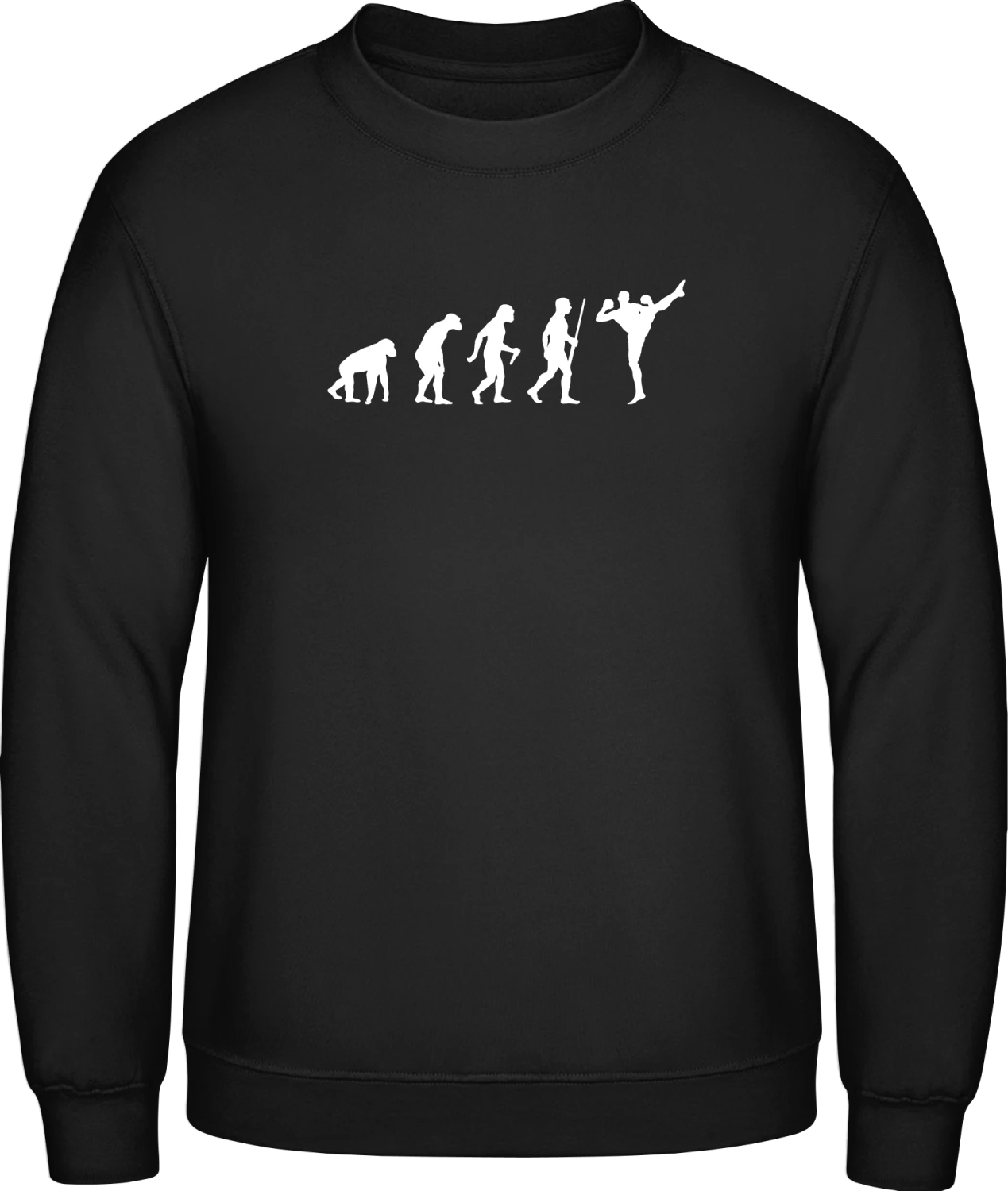 Kickboxer Evolution - Black AWDis sweatshirt Men - Front