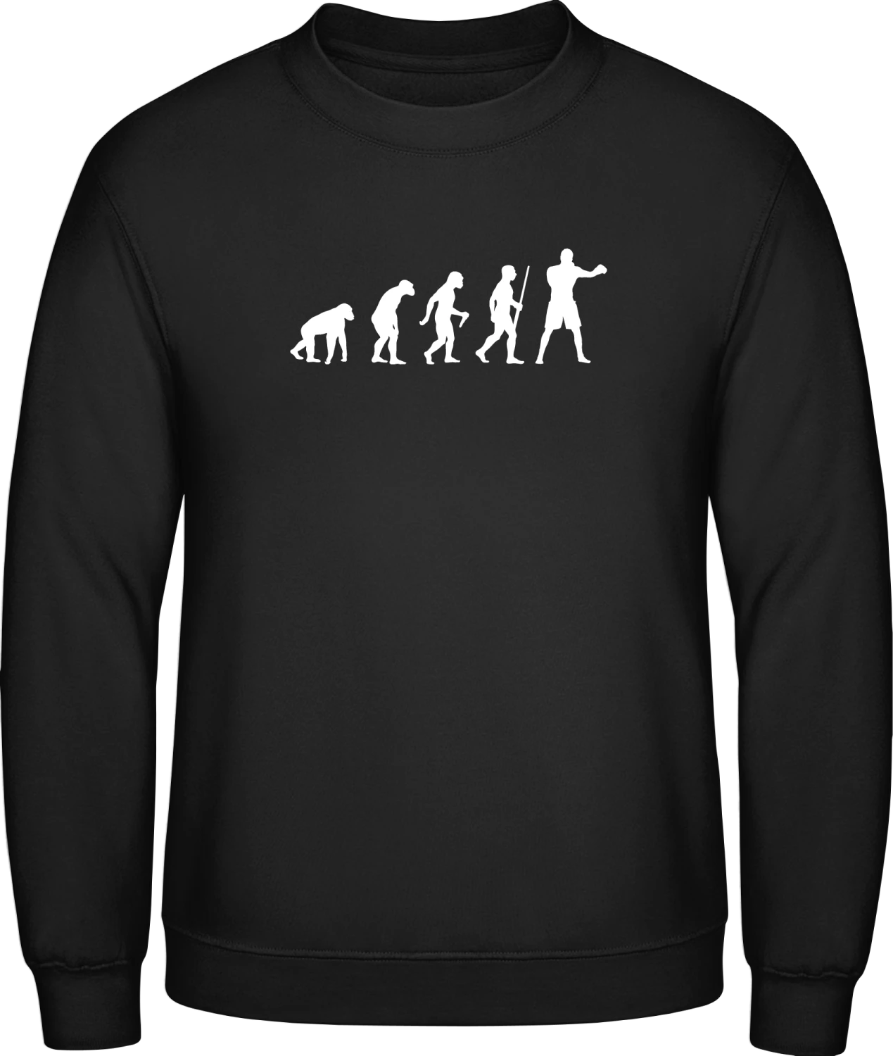 Boxer Evolution - Black AWDis sweatshirt Men - Front