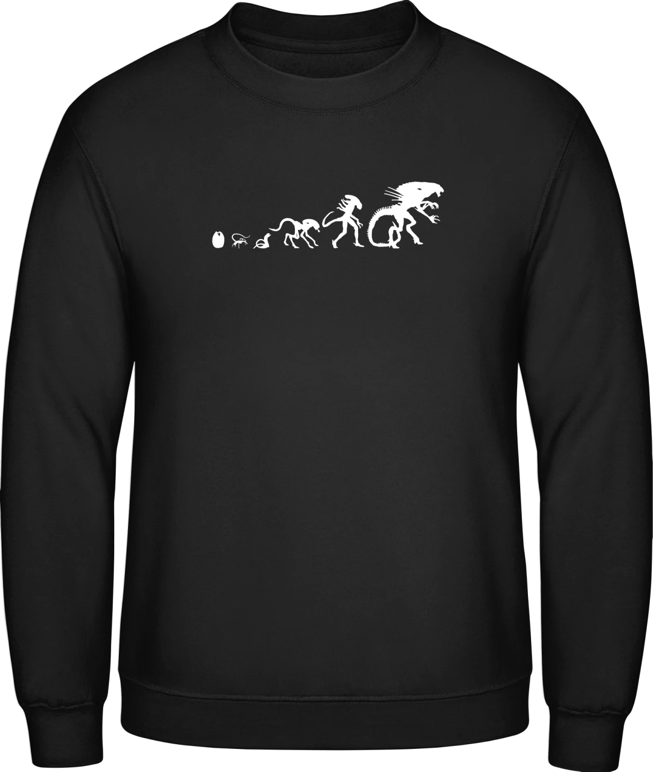 Alien Evolution - Black AWDis sweatshirt Men - Front