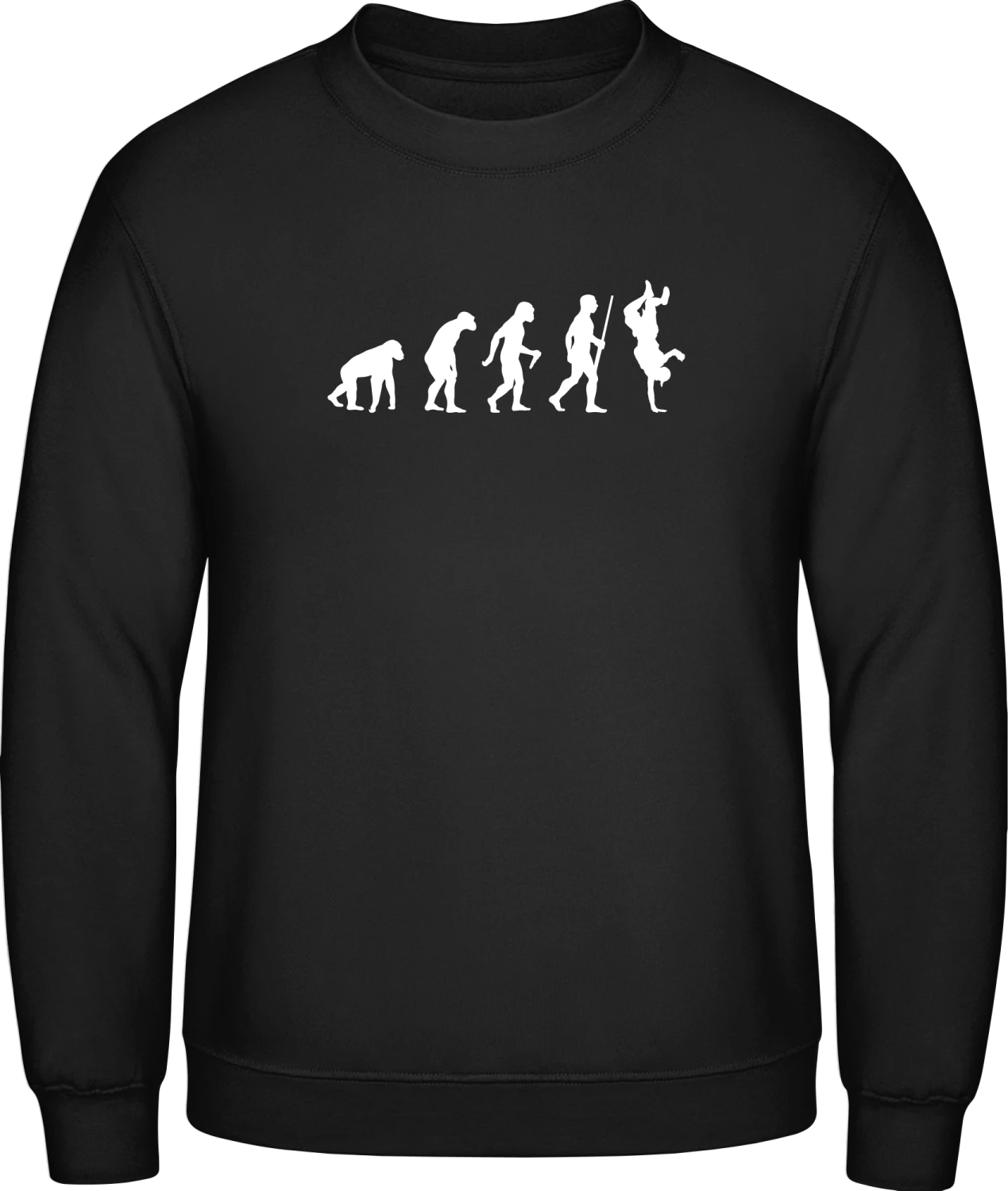 B-Boy Evolution - Black AWDis sweatshirt Men - Front