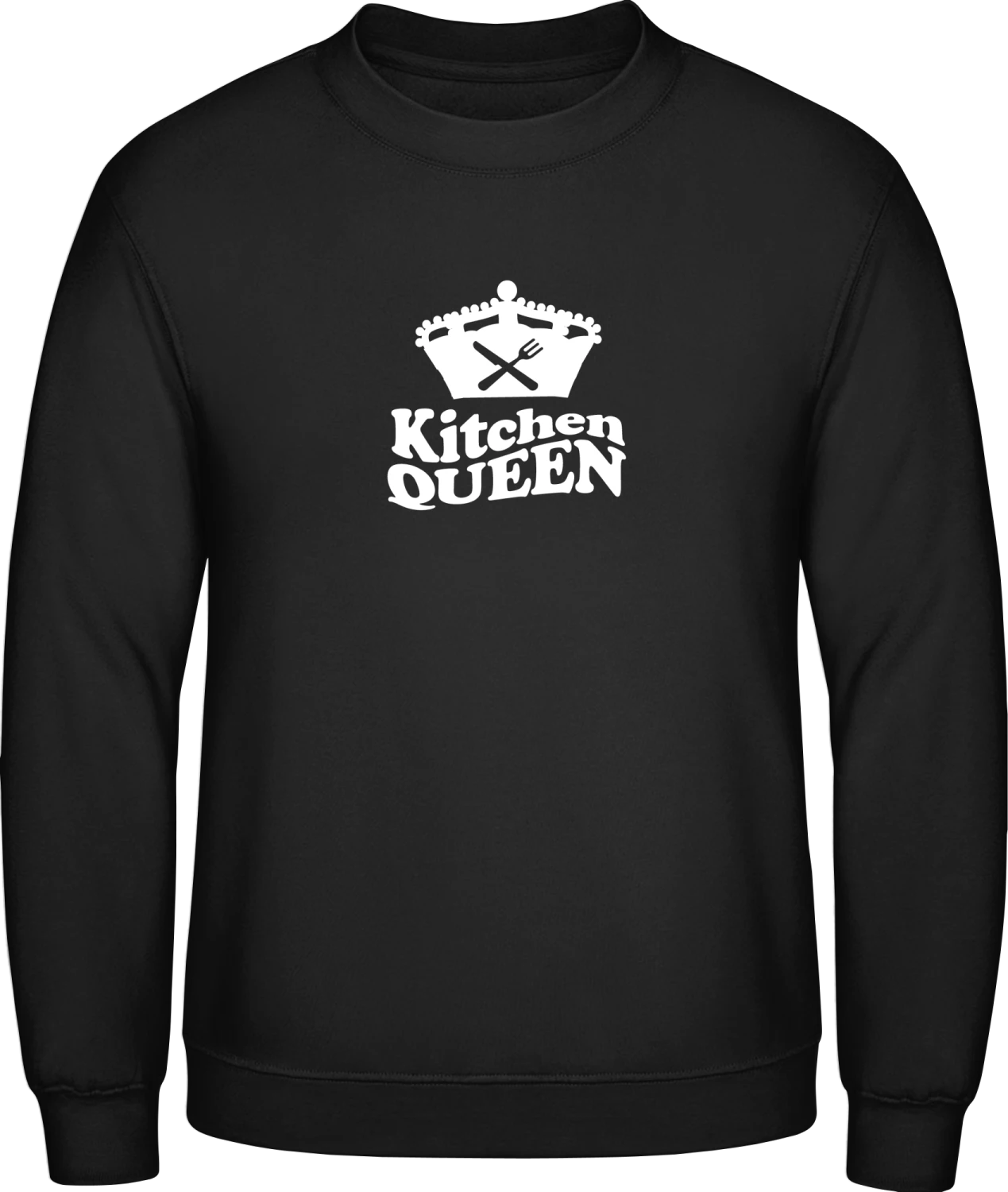 Kitchen Queen - Black AWDis sweatshirt Men - Front