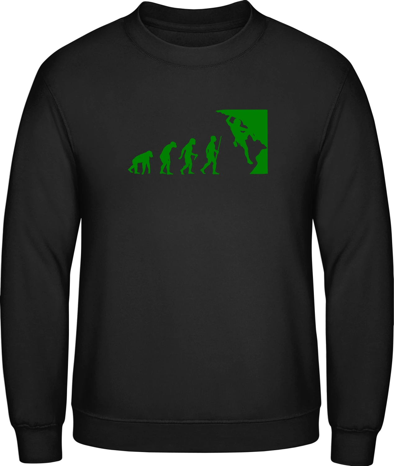 Climb Evolution - Black AWDis sweatshirt Men - Front
