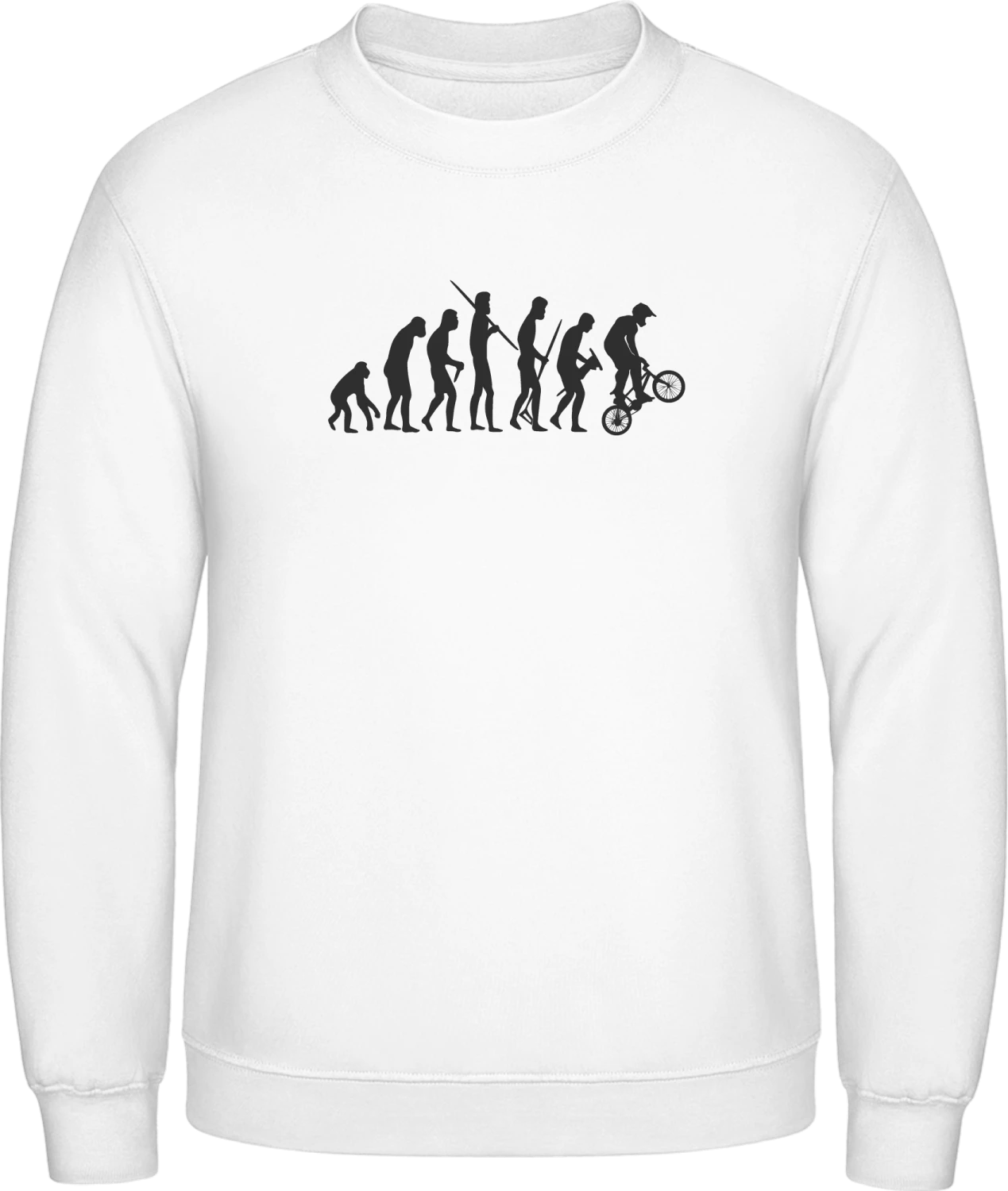 BMX Evolution - Arctic white AWDis sweatshirt Men - Front