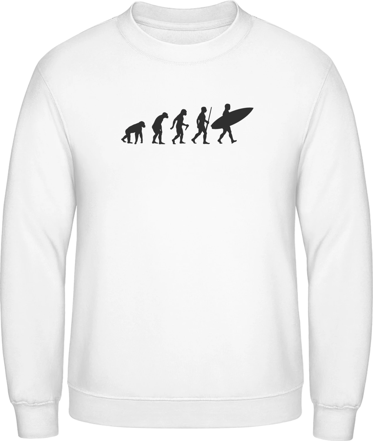 Surfer Evolution - Arctic white AWDis sweatshirt Men - Front