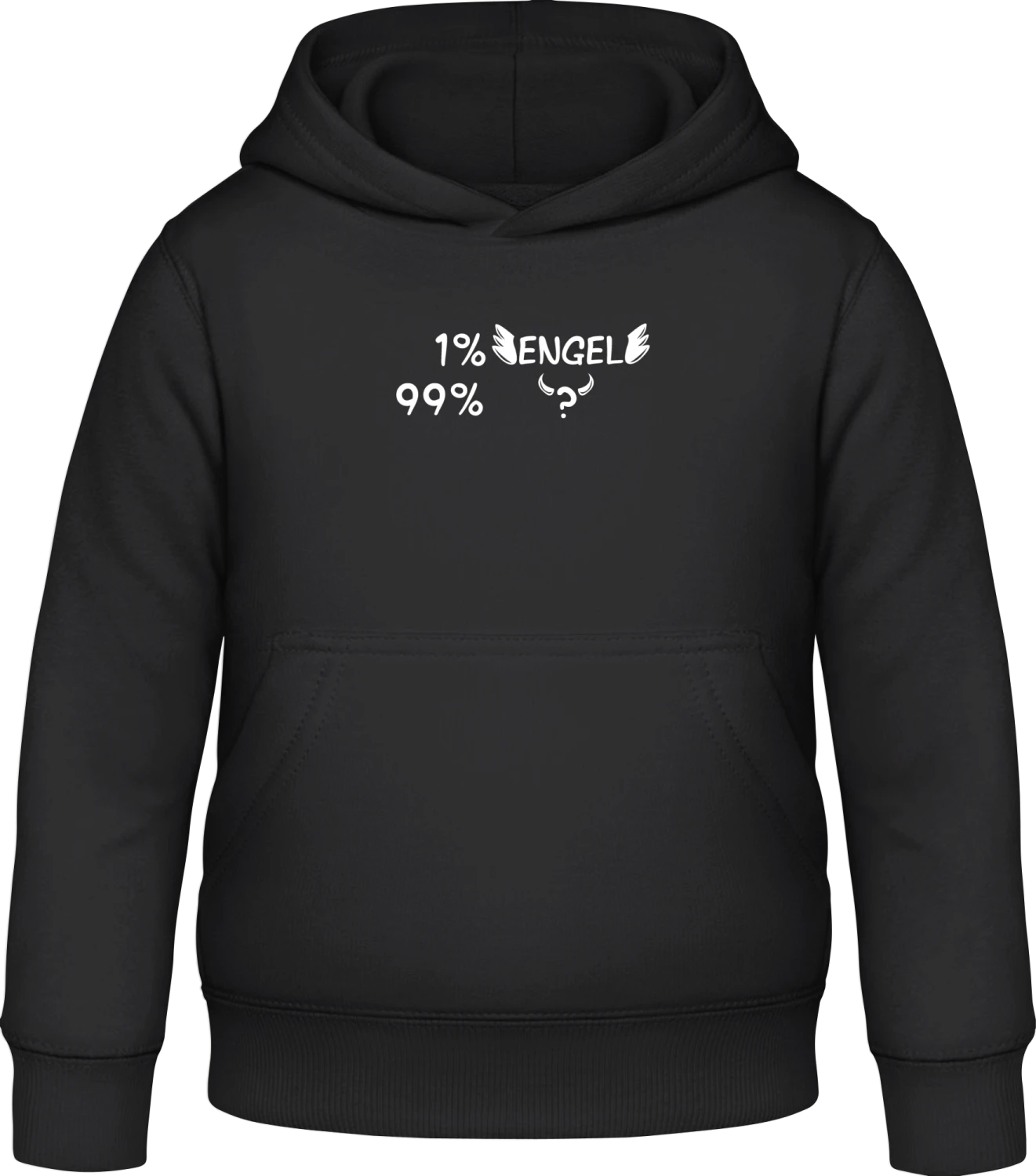 Engel oder Teufel - Black Awdis Hoodie Kids - Front