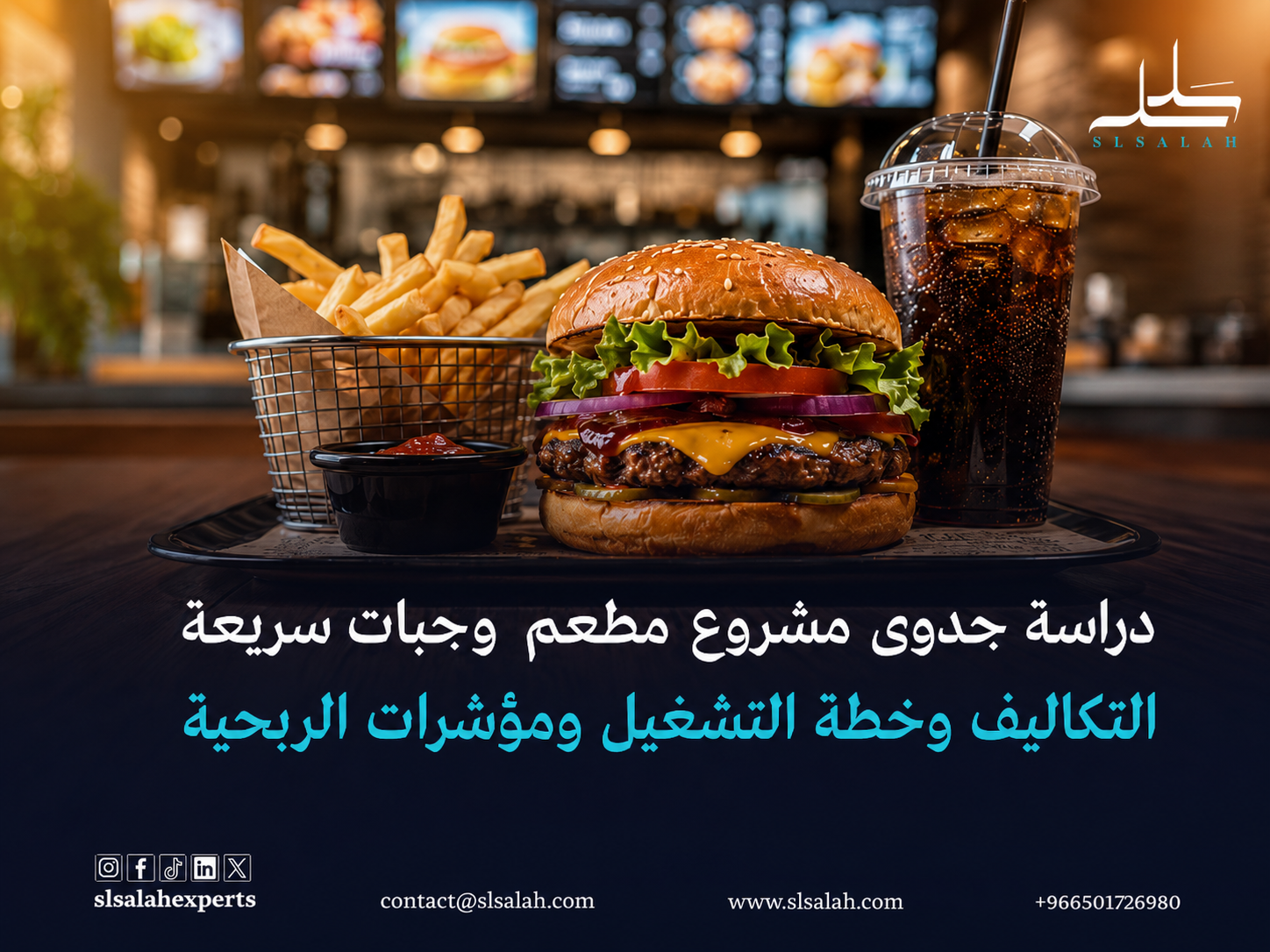 مشروع مطعم وجبات سريعة