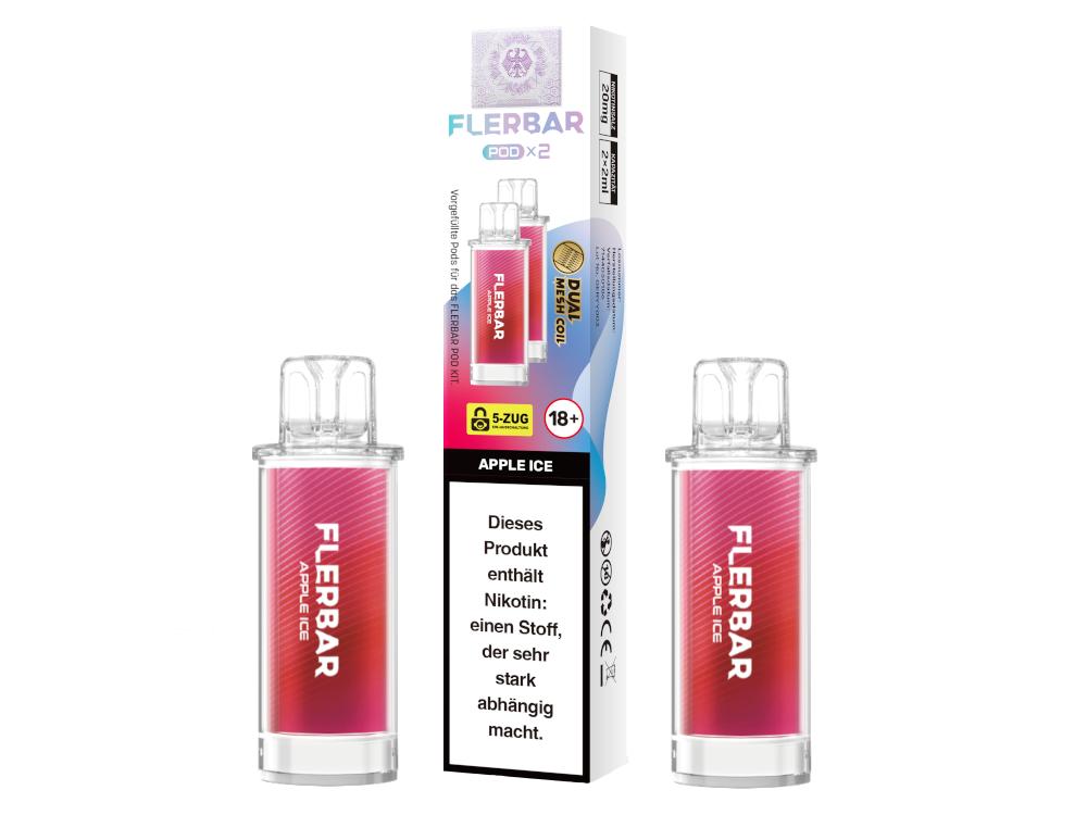 Flerbar - POD Apple Ice 20 mg/ml (2 Stück pro Packung)