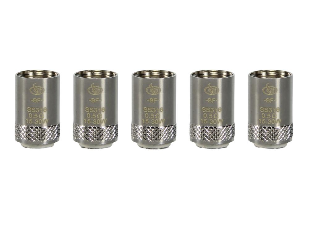 InnoCigs - BF SS316 Heads 0,5 Ohm (5 Stück pro Packung)