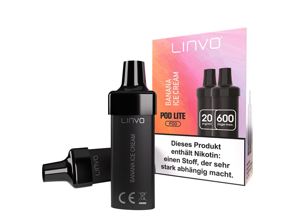 Linvo - Pod Lite Cartridge Banana Ice Cream 20 mg/ml (2 Stück pro Packung)