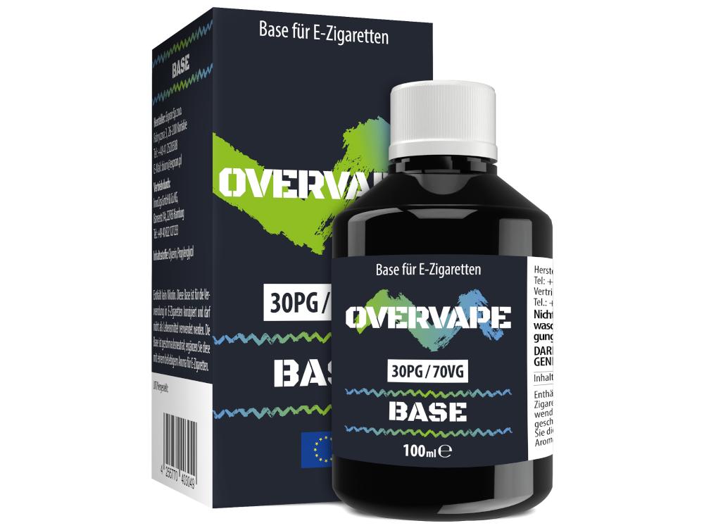 Overvape - 100 ml Basis 30PG/70VG 0 mg/ml