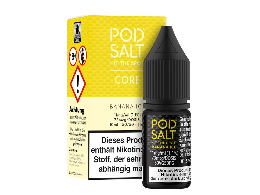 Pod Salt Core - Banana Ice - Nikotinsalz Liquid 11 mg/ml