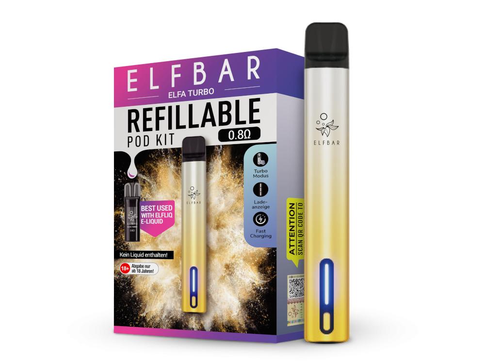 Elfbar - Elfa Turbo E-Zigaretten Set aurora-gold