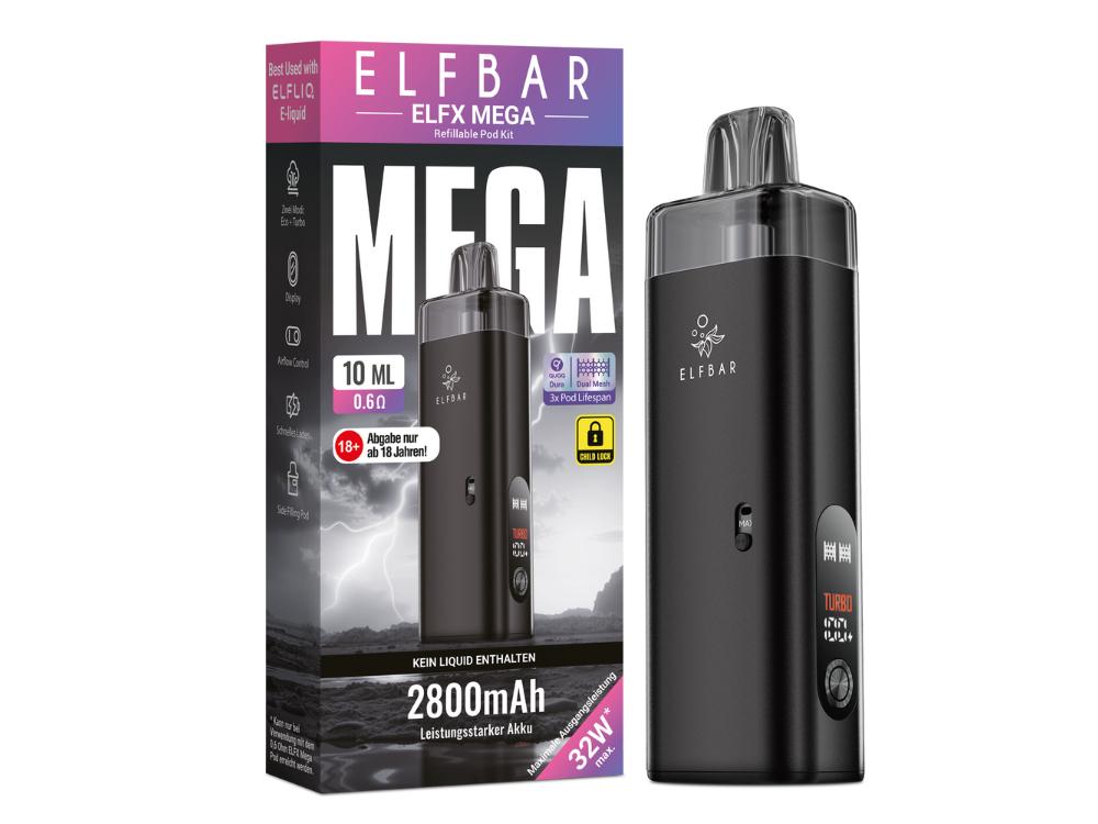 Elfbar - Elfx Mega E-Zigaretten Set Black