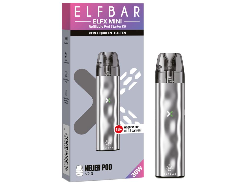 Elfbar - Elfx Mini E-Zigaretten Set Silver