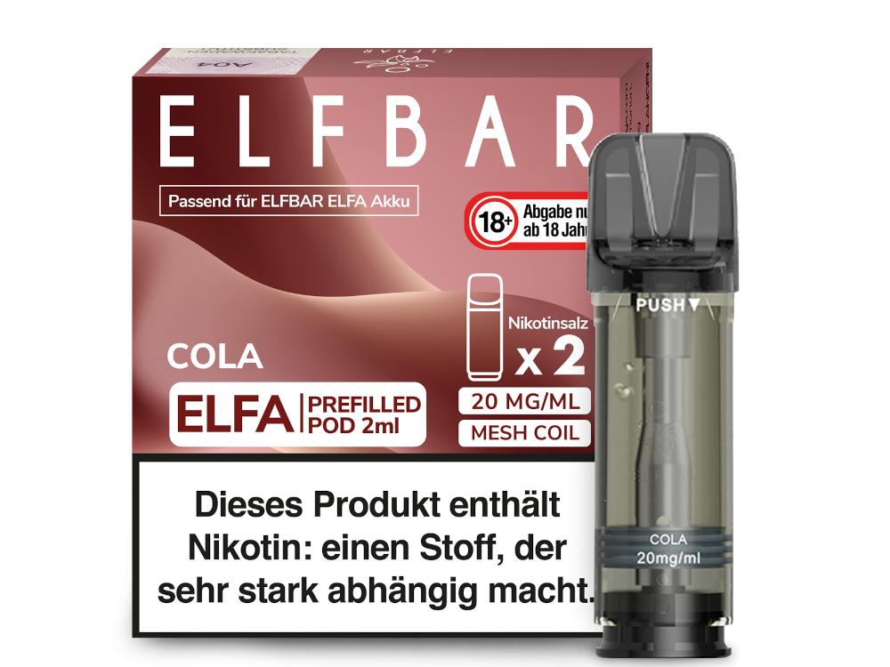 Elfbar - Elfa Pod Cola 20 mg/ml (2 Stück pro Packung)