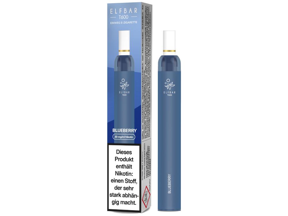 Elfbar - T600 Einweg E-Zigarette - Blueberry 20 mg/ml